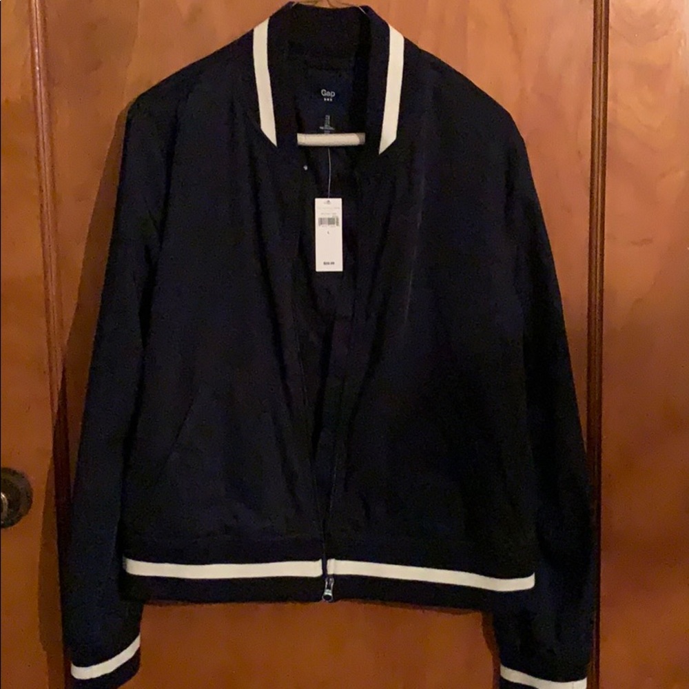Gap Navy blue and white jacket